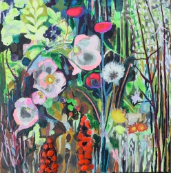Coronaria - watercolour-on-canvas-£180