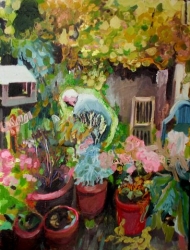 Dave in the garden - SOLD - Oil on Canvas